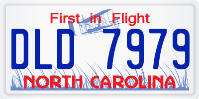 NC license plate DLD7979