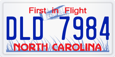 NC license plate DLD7984