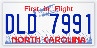 NC license plate DLD7991