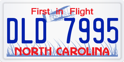 NC license plate DLD7995