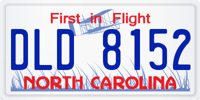 NC license plate DLD8152