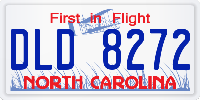 NC license plate DLD8272