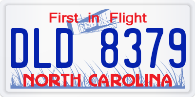 NC license plate DLD8379