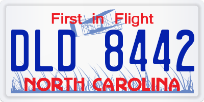 NC license plate DLD8442