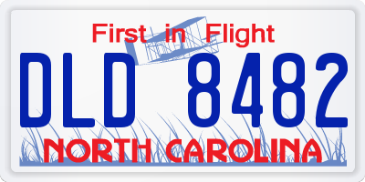 NC license plate DLD8482