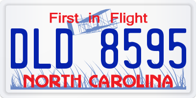 NC license plate DLD8595