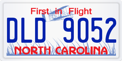 NC license plate DLD9052