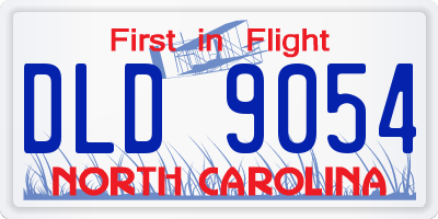 NC license plate DLD9054