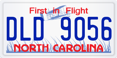 NC license plate DLD9056