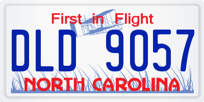 NC license plate DLD9057