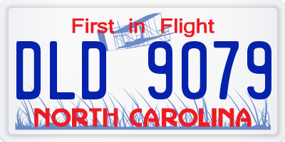 NC license plate DLD9079