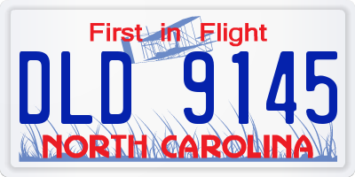 NC license plate DLD9145