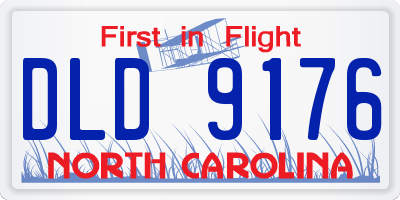 NC license plate DLD9176