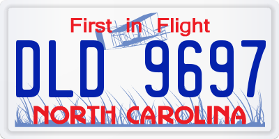 NC license plate DLD9697