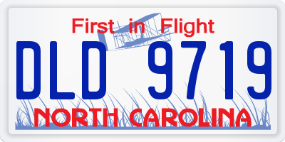 NC license plate DLD9719