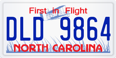 NC license plate DLD9864