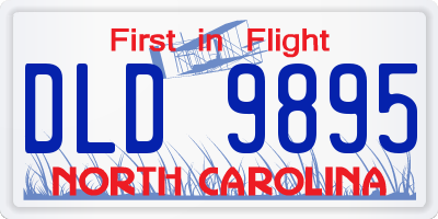 NC license plate DLD9895