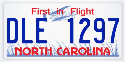 NC license plate DLE1297