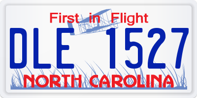 NC license plate DLE1527