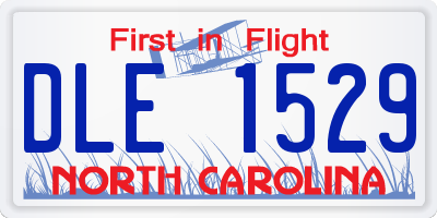 NC license plate DLE1529