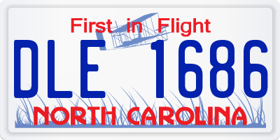 NC license plate DLE1686
