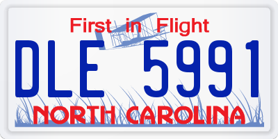 NC license plate DLE5991
