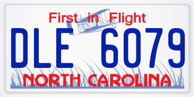 NC license plate DLE6079