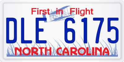 NC license plate DLE6175