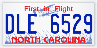 NC license plate DLE6529