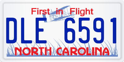 NC license plate DLE6591