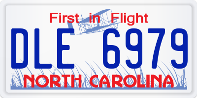 NC license plate DLE6979