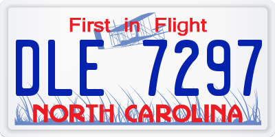 NC license plate DLE7297