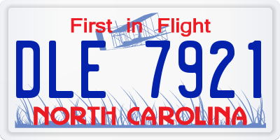 NC license plate DLE7921