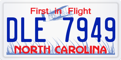 NC license plate DLE7949
