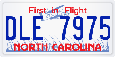 NC license plate DLE7975