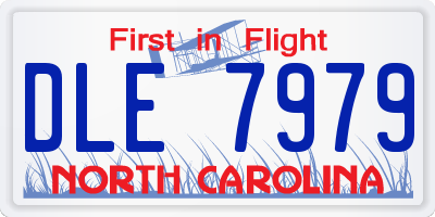 NC license plate DLE7979