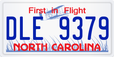NC license plate DLE9379