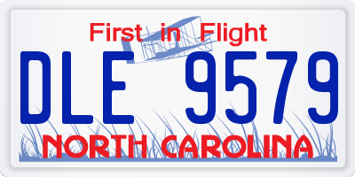 NC license plate DLE9579