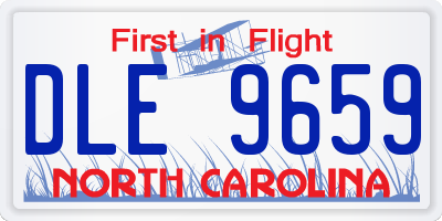 NC license plate DLE9659