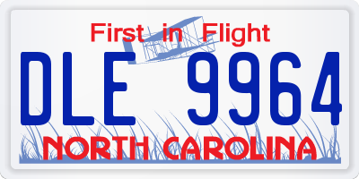 NC license plate DLE9964
