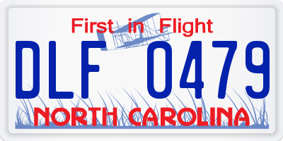 NC license plate DLF0479
