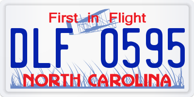 NC license plate DLF0595