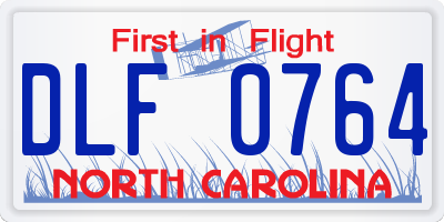 NC license plate DLF0764