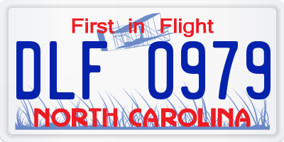 NC license plate DLF0979