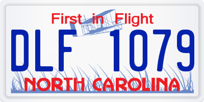 NC license plate DLF1079
