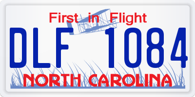 NC license plate DLF1084