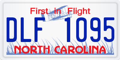 NC license plate DLF1095
