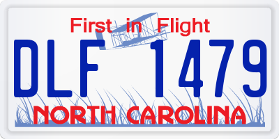 NC license plate DLF1479