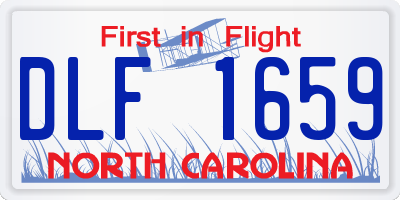 NC license plate DLF1659