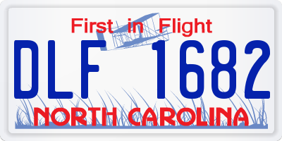 NC license plate DLF1682